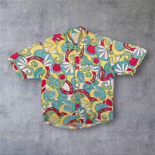 Load image into Gallery viewer, Vintage 90's Abstract Hawaiian Floral Multi Colour Patterned Short Sleeve Shirt