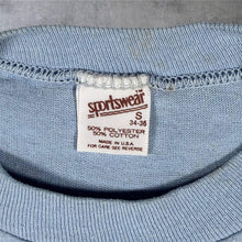 Load image into Gallery viewer, Vintage 80s Blue Lake Camp T Shirt Small Rainbow Single Stitch Made USA Sportswear