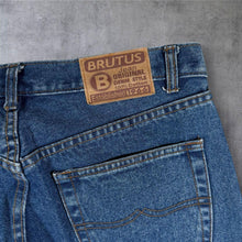 Load image into Gallery viewer, Vintage Brutus Jeans Mens Blue Denim 36L 36 x 29 Straight Leg Mod Northern Soul