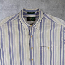 Load image into Gallery viewer, Vintage Orvis Seersucker Shirt L 90s Striped 100% Cotton Short Sleeve