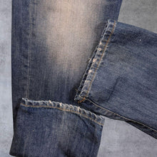 Load image into Gallery viewer, Superdry Washed Blue Denim Distressed Style Straight Leg Cotton Jeans
