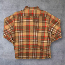 Load image into Gallery viewer, Levi's "Relaxed" Red Tab Brown Beige Red Plaid Check Long Sleeve Cotton Hemp Shirt