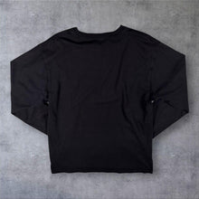 Load image into Gallery viewer, Vans "Classic Fit" Embroidered Mini Logo Black Cotton Long Sleeve T-Shirt