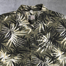 Load image into Gallery viewer, Vintage Man's Fashion Hawaiian Tropical Palm Leaf Pattern Short Sleeve Shirt