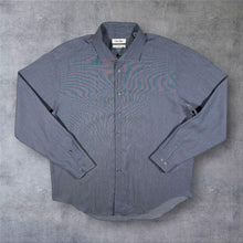 Load image into Gallery viewer, CK Calvin Klein "Slim Fit Performance Non Iron" Blue Long Sleeve Cotton Dress Shirt