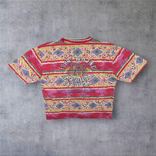 Load image into Gallery viewer, Vintage 90's American System "Fort Wayne" Crazy Patterned Graphic Cotton T-Shirt
