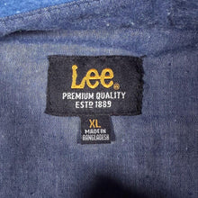 Load image into Gallery viewer, LEE Micro Patterned Blue Cotton Long Sleeve Button-Down Shirt