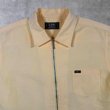 Load image into Gallery viewer, Early 00's Lee Saniforized Union Made Yellow Short Sleeve Cotton Zip Shirt