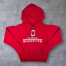 Load image into Gallery viewer, Russell Athletic Ohio State Buckeyes College Spellout Graphic Red Hoodie