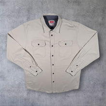Load image into Gallery viewer, Wrangler "Flex For Comfort" Classic Beige Cotton Spandex Blend Long Sleeve Shirt