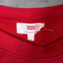 Load image into Gallery viewer, Levi’s Classic White Tab Logo Spellout Red Crewneck Sweatshirt