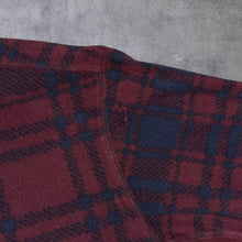 Load image into Gallery viewer, Columbia Sportswear Tartan Check Blue Red 1/4 Zip Fleece Sweatshirt