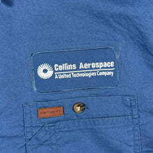 Load image into Gallery viewer, Carhartt Workwear Patch Pocket Logo Blue Short Sleeve Cotton Polyester Shirt