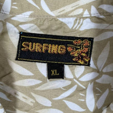 Load image into Gallery viewer, Vintage Surfing Hawaiian Floral Pattern Beige Polyester Short Sleeve Shirt