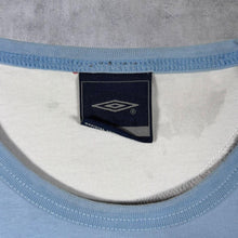 Load image into Gallery viewer, Early 00's Umbro England Football Spellout Graphic Cotton Blue T-Shirt