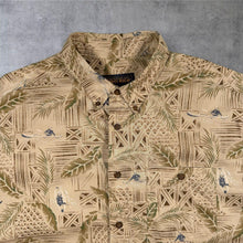 Load image into Gallery viewer, Vintage Woolrich Mens XXL Tropical Canoe Hawaiian Shirt Palm Outdoor 90s Cotton