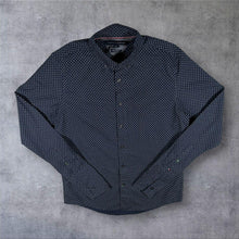 Load image into Gallery viewer, Tommy Hilfiger New York Fit Shirt Mens S Navy Paisley Print Button Down