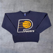 Load image into Gallery viewer, Vintage Champion NBA Indiana Pacers Basketball Graphic Navy Blue Sweatshirt