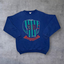 Load image into Gallery viewer, Vintage 90s Bestsellers Sweatshirt Blue No 33 Sports Graphic Crewneck Jumper