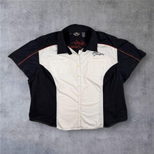 Load image into Gallery viewer, Harley Davidson Womens 2W Plus Shirt Black White Embroidered Y2K Biker
