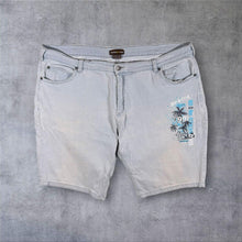Load image into Gallery viewer, Atlas For Men "Beach Cup" Light Blue Stretch Cotton Denim Casual Shorts