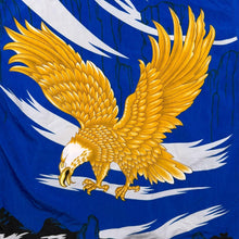Load image into Gallery viewer, Early 00's Fuhua Goth Y2K Golden Eagle Graphic Blue Short Sleeve Shirt