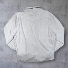 Load image into Gallery viewer, Lee "Slim Fit"Western Style Light Grey Long Sleeve Popper Cotton Shirt