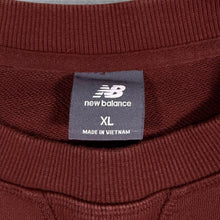 Load image into Gallery viewer, New Balance Sweatshirt Mens XL Brown Crew Neck Embroidered Logo Pullover