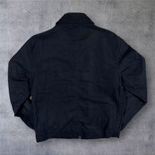 Load image into Gallery viewer, GAP Mens Medium Bomber Jacket Navy Blue Linen Cotton Blend Zip Up