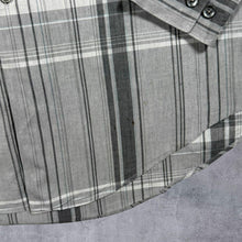 Load image into Gallery viewer, Calvin Klein Grey Mix Plaid Check Long Sleeve Cotton Slim Fit Shirt