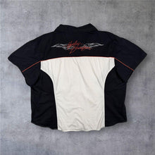 Load image into Gallery viewer, Harley Davidson Womens 2W Plus Shirt Black White Embroidered Y2K Biker