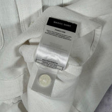 Load image into Gallery viewer, Rohan Maroc Shirt Mens L White Linen Blend Short Sleeve Travel Safari Pockets