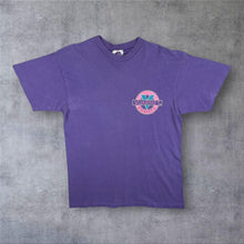 Load image into Gallery viewer, Vintage 90's Vuarnet France Logo Spellout Faded Purple Graphic Single Stitch T-Shirt
