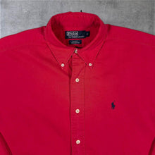 Load image into Gallery viewer, Vintage Polo Ralph Lauren "Blake" Red Cotton Long Sleeve Button-Down Shirt