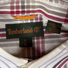 Load image into Gallery viewer, Vintage Timberland Red White Multi Check Button-Down Cotton Long Sleeve Shirt