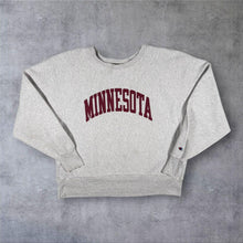 Load image into Gallery viewer, Vintage Champion Reverse Weave Minnesota Sweatshirt XL Grey Collegiate USA