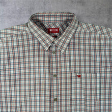 Load image into Gallery viewer, Vintage Mustang Jeans Multi Plaid Check Short Sleeve Cotton Shirt