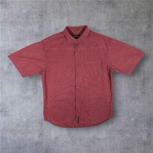Load image into Gallery viewer, Vintage Timberland L XL Red Check Shirt Short Sleeve Button Down Outdoor 00s