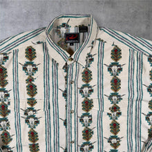 Load image into Gallery viewer, Vintage Roper Cowboy Western Native American Aztec Patterned Long Sleeve Cotton Shirt