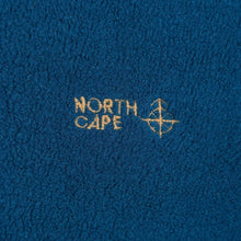 Load image into Gallery viewer, Vintage North Cape Polartec Crazy Patterned Collar Blue 1/4 Button Fleece Sweatshirt