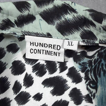 Load image into Gallery viewer, Early 00's Hundred Continent Goth Y2K Leopard Animal Patterned Short Sleeve Shirt
