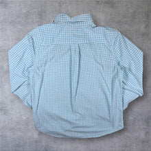 Load image into Gallery viewer, Ralph Lauren Blue White Check Long Sleeve Cotton Button-Down Shirt