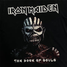 Load image into Gallery viewer, Iron Maiden “The Book Of Souls” Graphic Spellout Heavy Metal Band T-Shirt