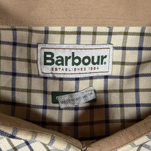 Load image into Gallery viewer, Barbour Mens 5XL Check Shirt Cream Navy Green Long Sleeve Button Down Country