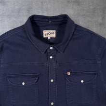 Load image into Gallery viewer, &SONS Sunday Shirt Utility Navy XL Pearl Snap Workwear Overshirt And Sons
