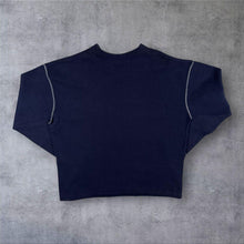 Load image into Gallery viewer, Vintage Trader Jeans Company Sweatshirt Mens L Navy V Neck Contrast Stitch 90s