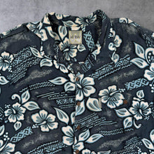 Load image into Gallery viewer, Vintage Wu Zwu Hawaiian Floral Patterned Viscose Short Sleeve Shirt