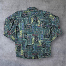 Load image into Gallery viewer, Vintage International Waters Flannel Shirt Mens 37/38 M L Abstract Paisley Pattern