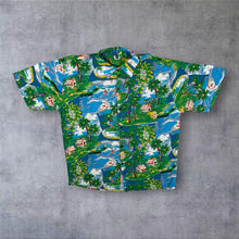 Load image into Gallery viewer, Vintage Made In Vietnam Hawaiian Surfer Patterned Cotton Short Sleeve Shirt