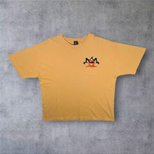 Load image into Gallery viewer, Vintage Warner Bros (1998) Looney Tunes Daffy Duck Embroidered Yellow Pocket T-Shirt
